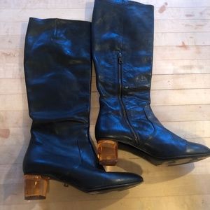 DRIES VAN NOTEN LEATHER BOOTS